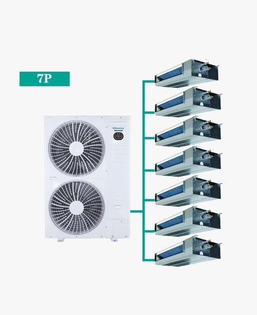 海信榮耀家系列 家用中央空調 多聯機 HVR-200W 7匹一拖七（100-150㎡）